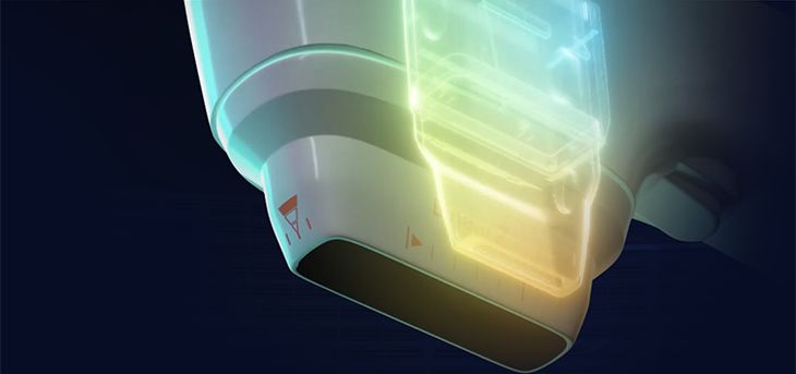 F Tip 일반적인 부위, E Tip 좁은 부위, B Tip 좁은 부위